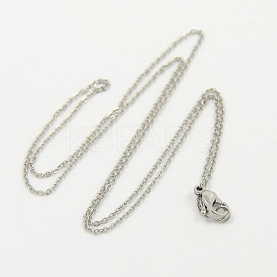 Tarnish Resistant 304 Stainless Steel Necklaces STAS-D022-01-1