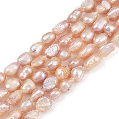 Natural Cultured Freshwater Pearl Beads Strands PEAR-P064-20H-02D-1