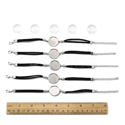 5Pcs Suede Bracelet Making MAK-FS0001-06-1