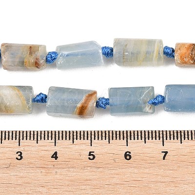 Natural Blue Calcite Beads Strands G-A314-A06-01-1