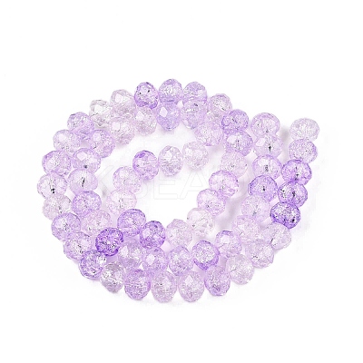 Transparent Glass Beads Strands GLAA-T023-6mm-A04-1