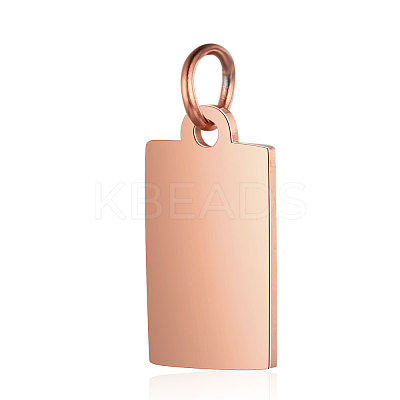 Ion Plating(IP) 304 Stainless Steel Pendants STAS-I311-31C-RG-1