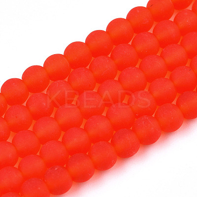 Transparent Glass Beads Strands GLAA-T032-T4mm-MD09-1