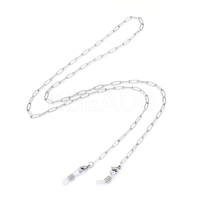 3Pcs 304 Stainless Steel Paperclip Chains Eyeglasses Chains AJEW-DJ0003-47-1