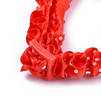 Adjustable Polyester Lace Dog/Cat Collar MP-K001-B04-1