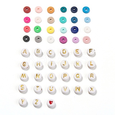 DIY Heishi Bead Style Stretch Bracelets Making Kits DIY-JP0005-85-1