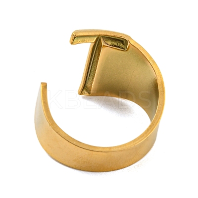 PVD Vacuum Plating 201 Stainless Steel Cuff Rings RJEW-Z032-01G-T-1
