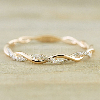 Alloy and Crystal Rhinestone Finger Rings FS-WGF6D8C-05-1