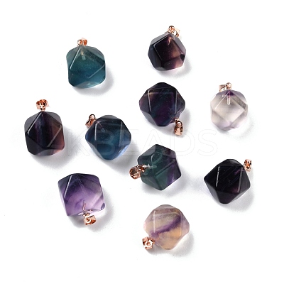 Natural Fluorite Carved Pendants G-J387-99-1