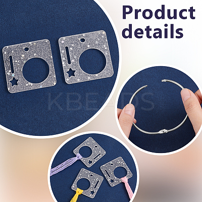 20Pcs Acrylic Floss Bobbin TOOL-OC0001-92E-1