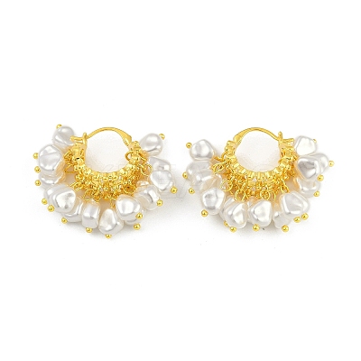 Brass Hoop Earrings for Women EJEW-Q391-16G-1
