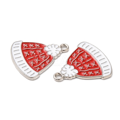 Christmas Alloy Enamel Pendants ENAM-D050-13E-02P-1