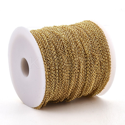 Soldered Brass Coated Iron Rolo Chains CH-S125-08A-G-1