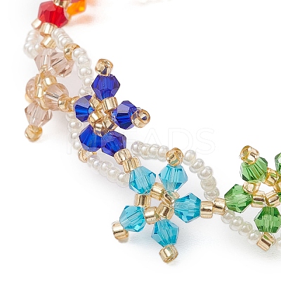 Glass Seed Beads Bracelets BJEW-MZ00113-02-1