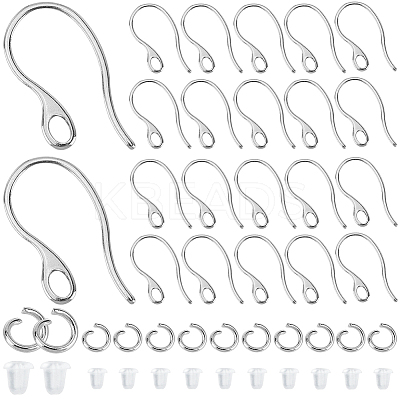 200Pcs 304 Stainless Steel Earring Hooks DIY-SP0001-01-1