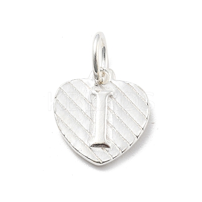 925 Sterling Silver Heart with Capital Letter Charms STER-S009-13I-S-1