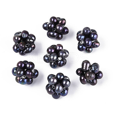 Round Natural Cultured Freshwater Pearl Beads PEAR-N020-10G-1