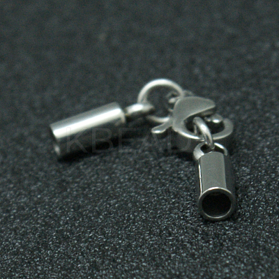 Tarnish Resistant 304 Stainless Steel Tube Cord Ends LS-STAS-I045-49-1