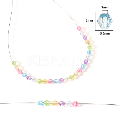 Transparent Acrylic Beads TACR-YW0001-6MM-01-1