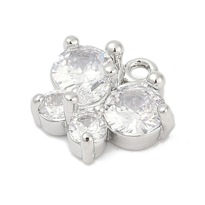 Brass Micro Pave Cubic Zirconia Pendants KK-Z094-16P-02-1