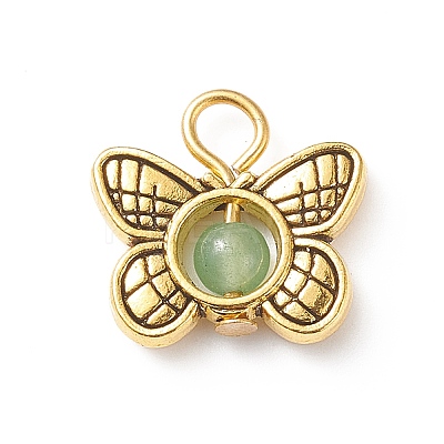 Natural & Synthetic Mixed Gemstone Pendants PALLOY-JF01919-02-1