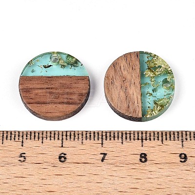 Resin & Walnut Wood Pendants RESI-T057-39D-1