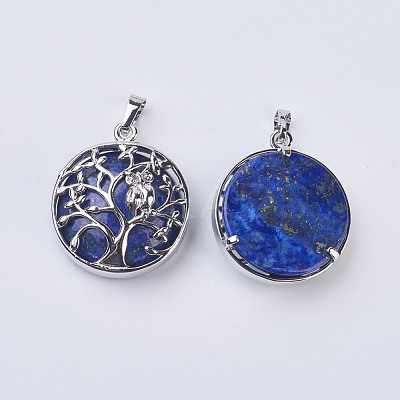 Natural Lapis Lazuli Pendants G-K234-E06-1