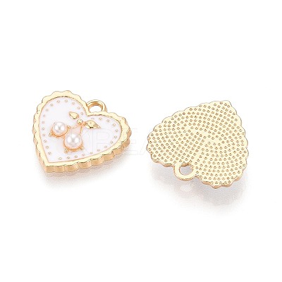 Alloy Enamel Pendants PALLOY-T092-37G-01-1