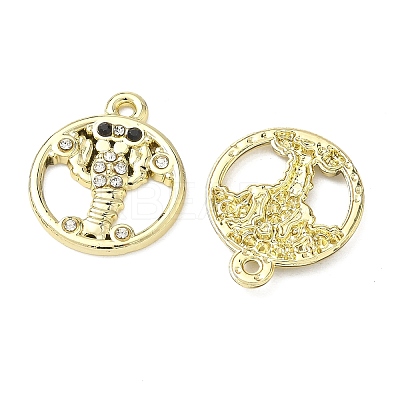 Alloy Rhinestone Pendants FIND-C087-01A-G-1