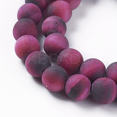 Natural Tiger Eye Beads Strands G-F616-01B-6mm-1