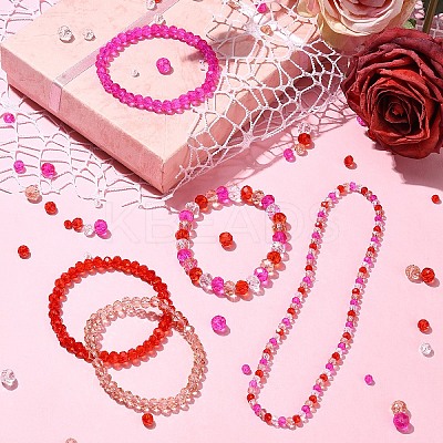 500Pcs Valentine's Day Glass Beads GLAA-YWC0004-04-1