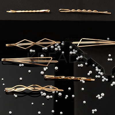 DIY Imitation Pearl Hair Bobby Pins Making Kits DIY-LS0003-57-1