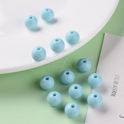 Opaque Acrylic Beads MACR-S370-C10mm-A07-1