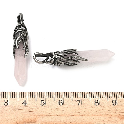 Natural & Synthetic Mixed Gemstone Pendants G-H332-10AS-1
