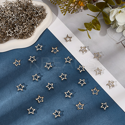 200Pcs Iron Studs Rivets IFIN-CY0001-01P-1