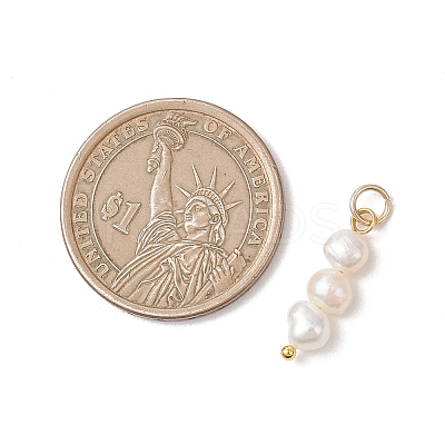 Natural Baroque Keshi Pearl Two Sides Polished Pendants PALLOY-JF04814-02-1