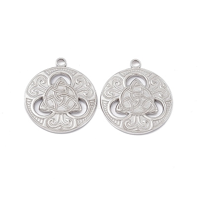Non-Tarnish 304 Stainless Steel Pendants STAS-B031-27P-1