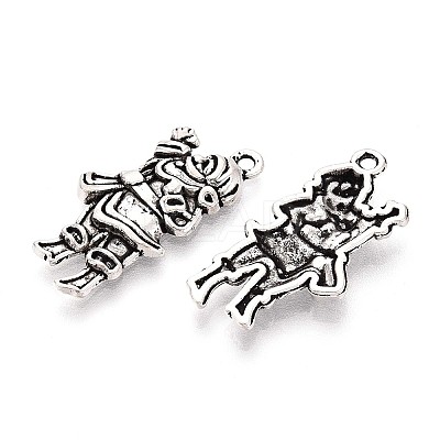 Tibetan Style Alloy Pendants TIBEP-T053-04AS-1