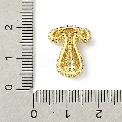 Rack Plating Brass Clear Cubic Zirconia Pendants KK-S378-01G-T-1