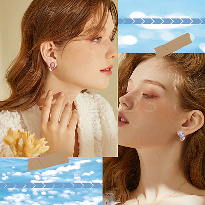 20Pcs Brass Clip on Earring Findings KK-SC0005-44-1