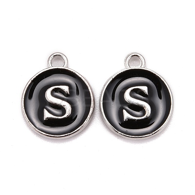 Platinum Plated Alloy Charms ENAM-S118-02S-P-1
