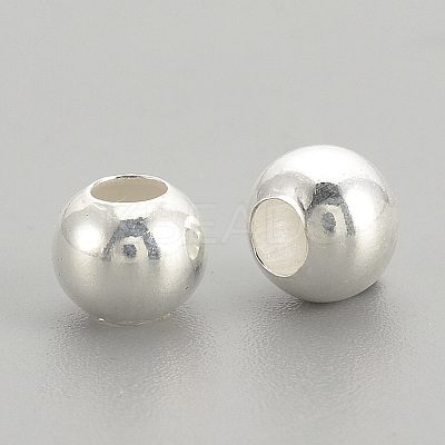 925 Sterling Silver Beads STER-S002-12-3mm-1