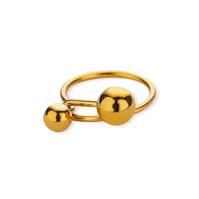 304 Stainless Steel Adjustable Cuff Rings for Women RJEW-B131-03A-1