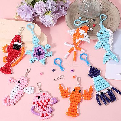 DIY Ocean Theme Keychain Making Kit DIY-SC0023-51-1