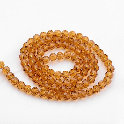 Transparent Glass Bead Strands GLAA-G013-10mm-65-1