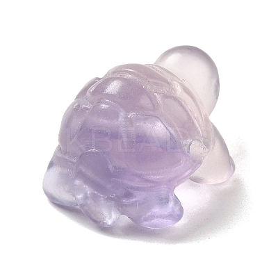 Natural Fluorite Carved Healing Tortoise Figurines WG28275-01-1