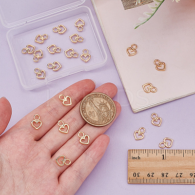 24Pcs Brass Pendants KK-WR0001-75-1