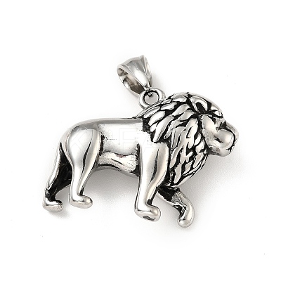 304 Stainless Steel Pendants STAS-E058-18AS-1