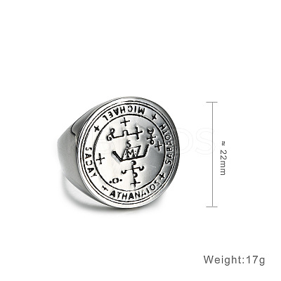 304 Stainless Steel Finger Rings FS-WGA7533-09-1