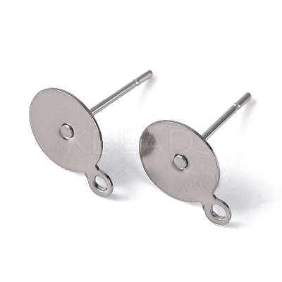 Non-Tarnish 304 Stainless Steel Stud Earring Findings LS-STAS-E029-2-1